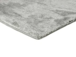 Alfombra De Salón|Alfombra Infantil-Alfombra interior - shaggy liso - plata - 160 x 230 cm - ROMA Plateado
