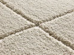 Alfombra interior - shaggy - - 133 x 190 cm - MOLIER Blanco Best