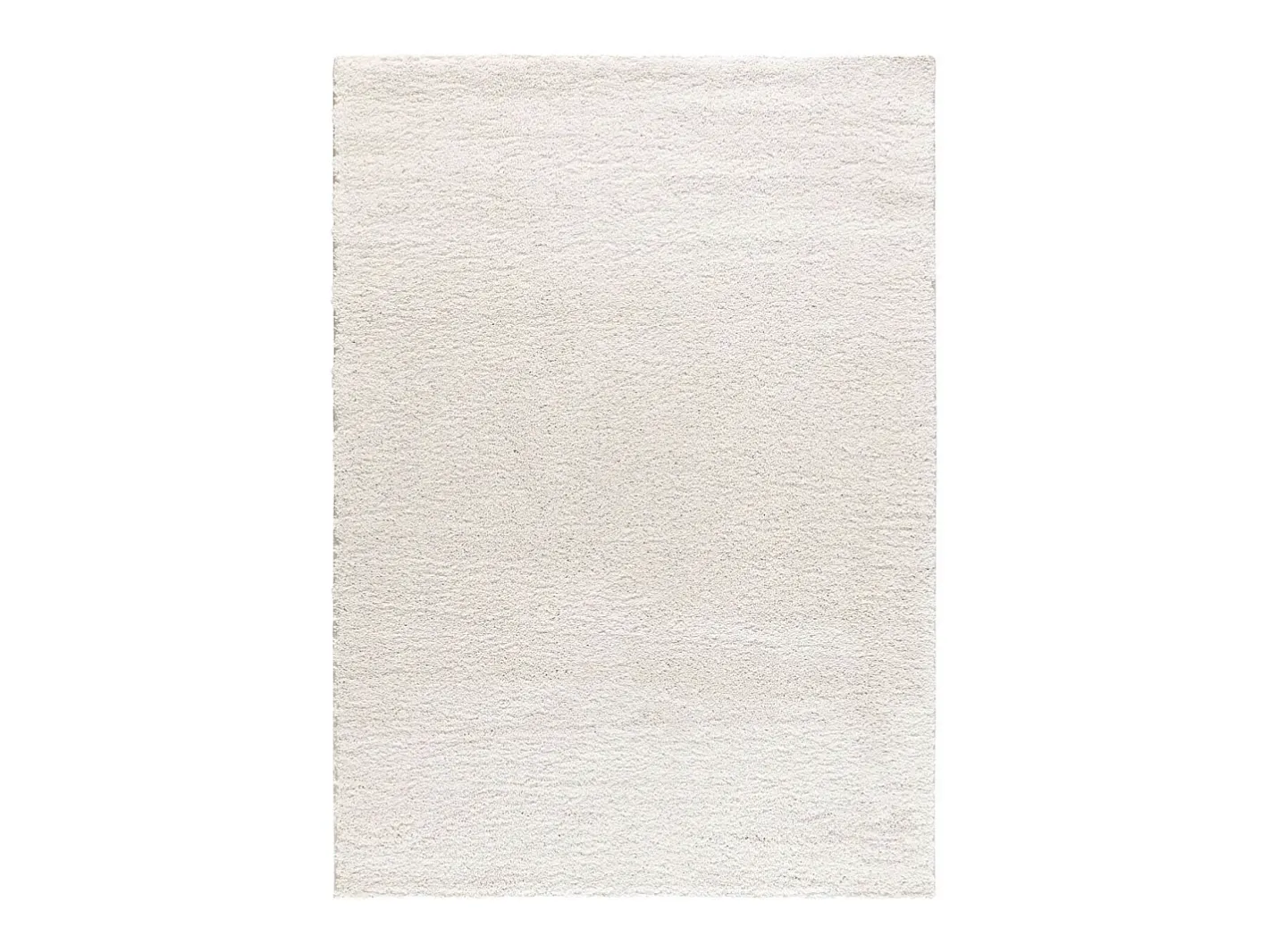 Discount Alfombra interior - shaggy liso - - 120 x 180 cm - ATLAS Blanco