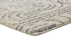 Best Alfombra interior - shaggy escandinavo - plata - 160 x 230 cm - HELIA Plateado