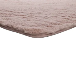 Alfombra De Salón-Alfombra interior - shaggy liso - maquillaje - 60 x 100 cm - ALPACA Rosa palo