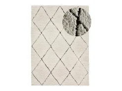 Alfombra De Salón-Alfombra interior - shaggy - - 160 x 230 cm - ATESA Crema