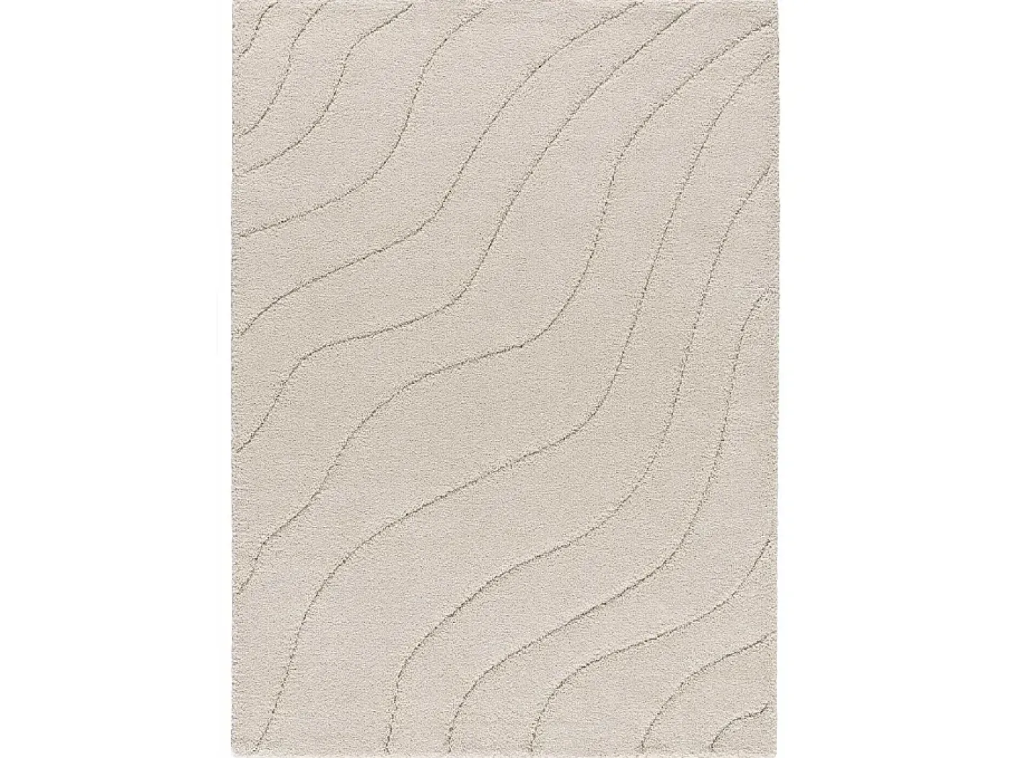 Alfombra interior - shaggy - - 160 x 230 cm - MOLIER Blanco