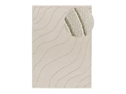 Alfombra interior - shaggy - - 60 x 120 cm - MOLIER Blanco Hot