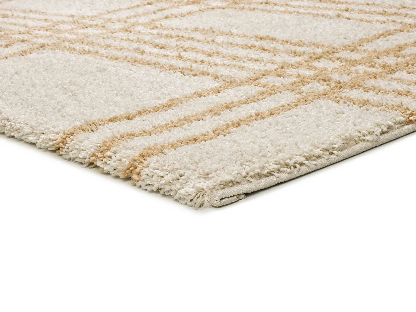 Online Alfombra interior - shaggy nórdico - - 60 x 120 cm - HELIA Beige
