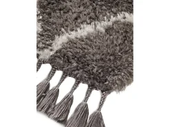 Alfombra interior - shaggy liso - - 140 x 200 cm - SAMIRA Gris Outlet