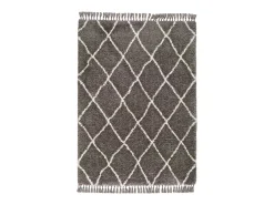 Alfombra interior - shaggy liso - - 140 x 200 cm - SAMIRA Gris Outlet