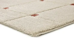 Discount Alfombra interior - shaggy geométrico - caldera - 80 x 150 cm - BRENDA Cobrizo