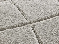 Alfombra interior - shaggy - plata - 60 x 120 cm - MOLIER Plateado