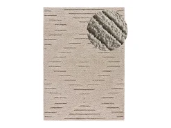 Alfombra De Salón-Alfombra interior - shaggy - - 120 x 170 cm - ATESA Crema