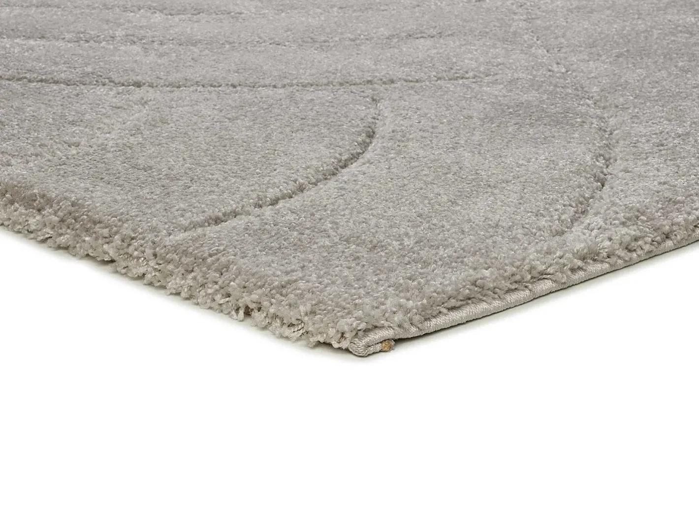 Alfombra interior - shaggy - plata - 160 x 230 cm - MOLIER Plateado Sale