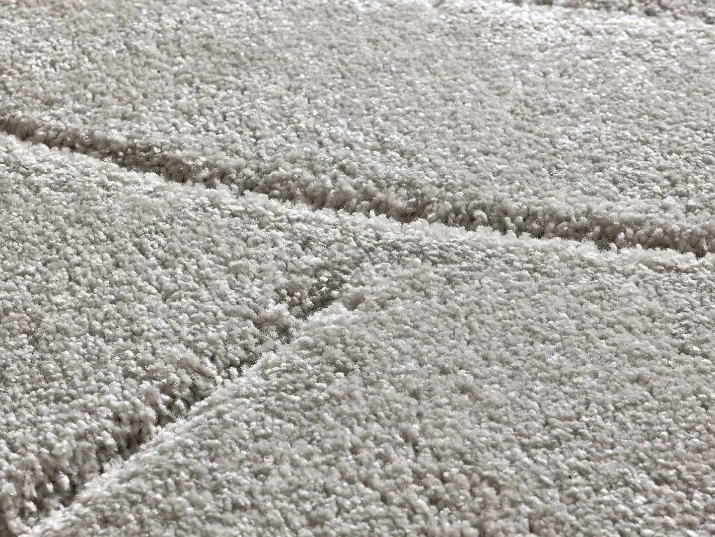 Alfombra interior - shaggy - plata - 160 x 230 cm - MOLIER Plateado Sale