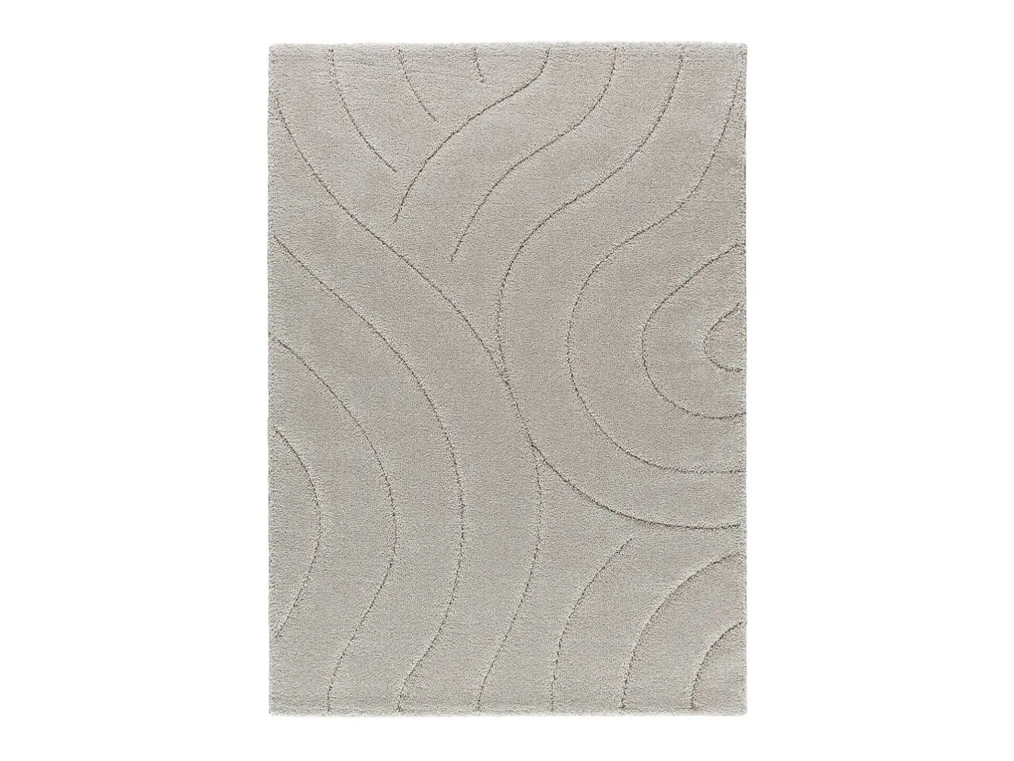 Alfombra interior - shaggy - plata - 160 x 230 cm - MOLIER Plateado Sale