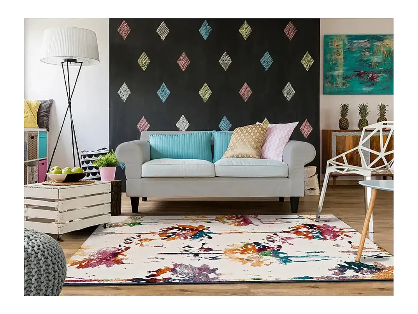 Alfombra interior - étnica - - 140 x 200 cm - KATRINA Multicolor Clearance