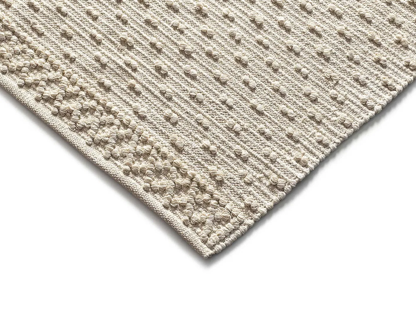 Alfombra interior - étnico con relieve - - 160 x 230 cm - PAMUK Crema Clearance