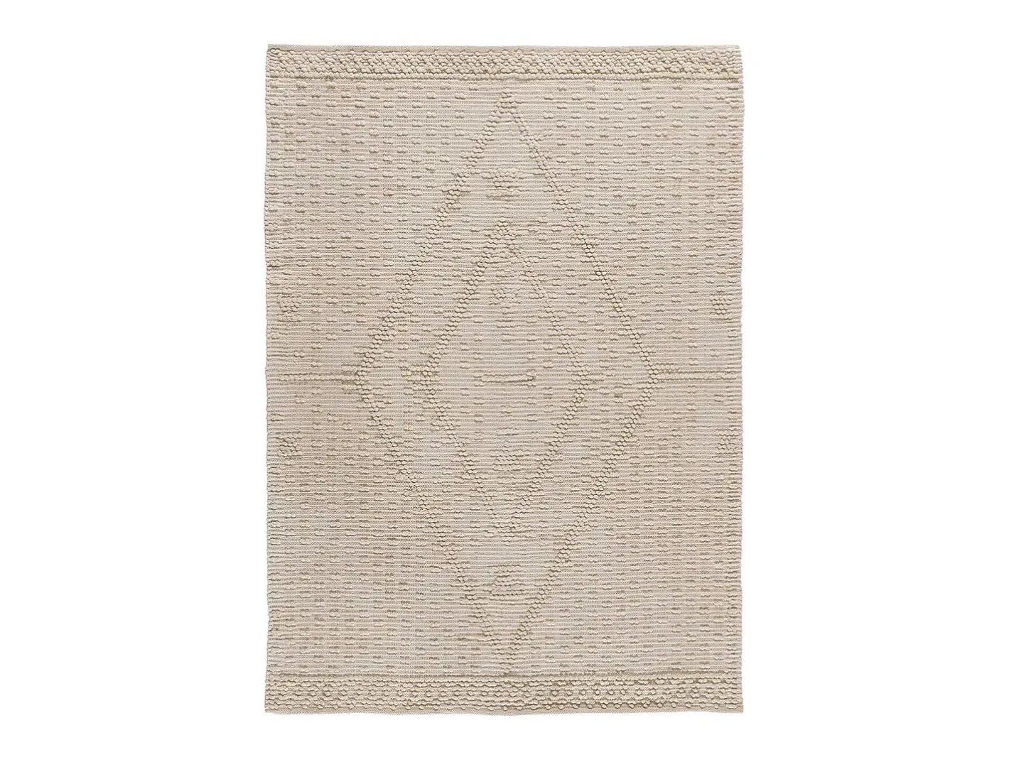 Alfombra interior - étnico con relieve - - 160 x 230 cm - PAMUK Crema Clearance