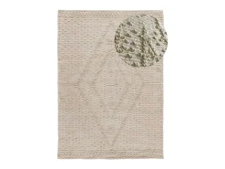 Alfombra interior - étnico con relieve - - 80 x 120 cm - PAMUK Crema New