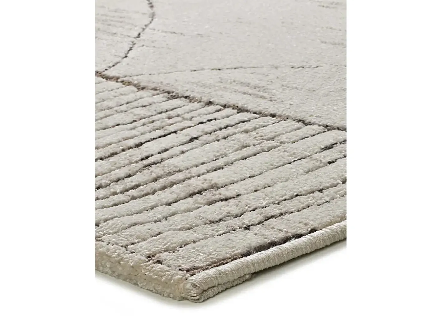 Alfombra De Salón-Alfombra interior - étnico - / marrón - 200 x 285 cm - CERES Crema