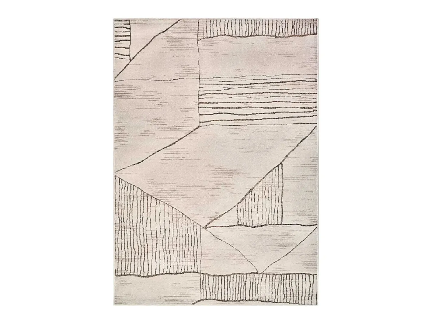 Alfombra De Salón-Alfombra interior - étnico - / marrón - 80 x 120 cm - CERES Crema