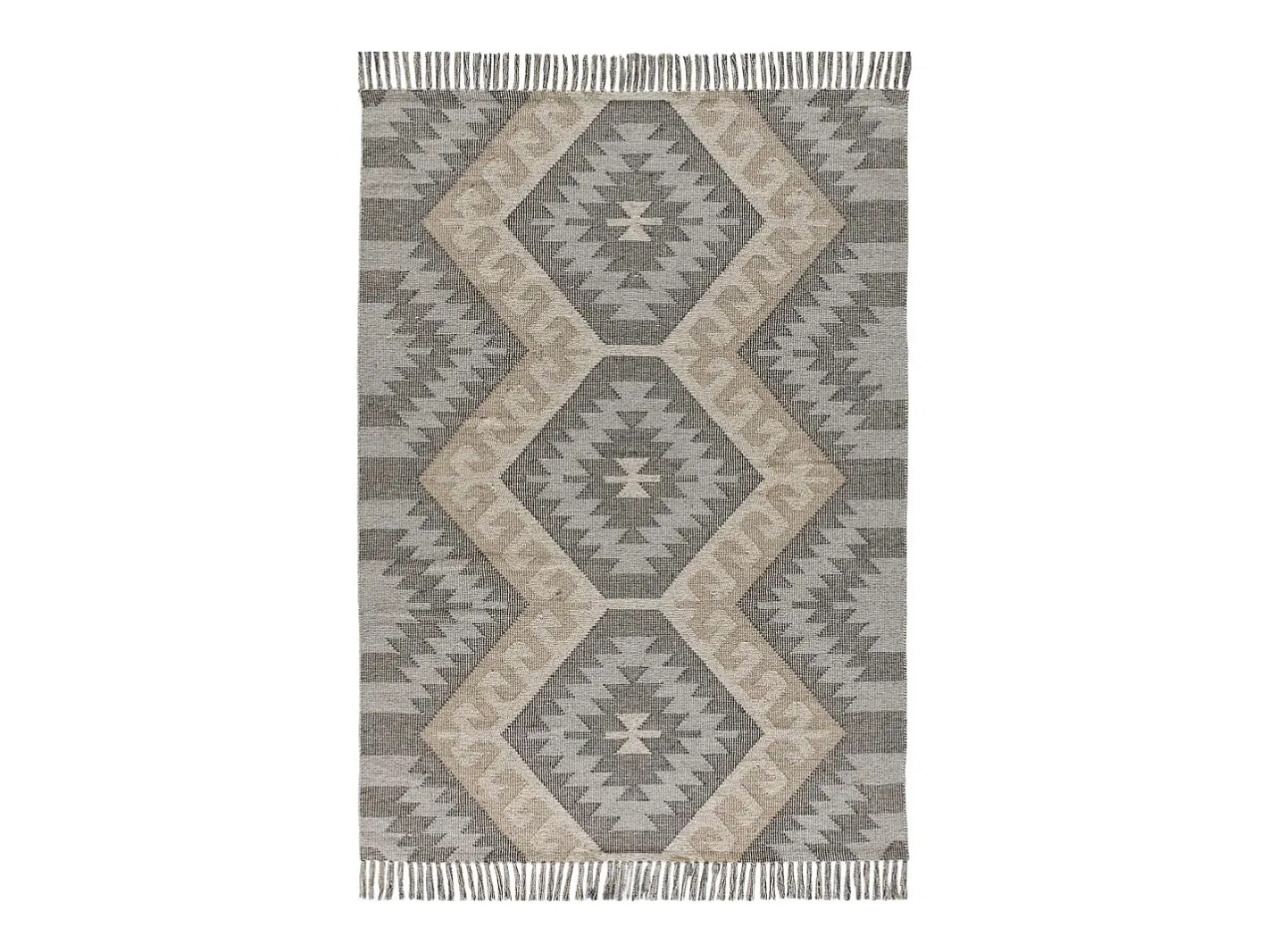 Clearance Alfombra interior - étnico - - 120 x 170 cm - CHANDIA Gris