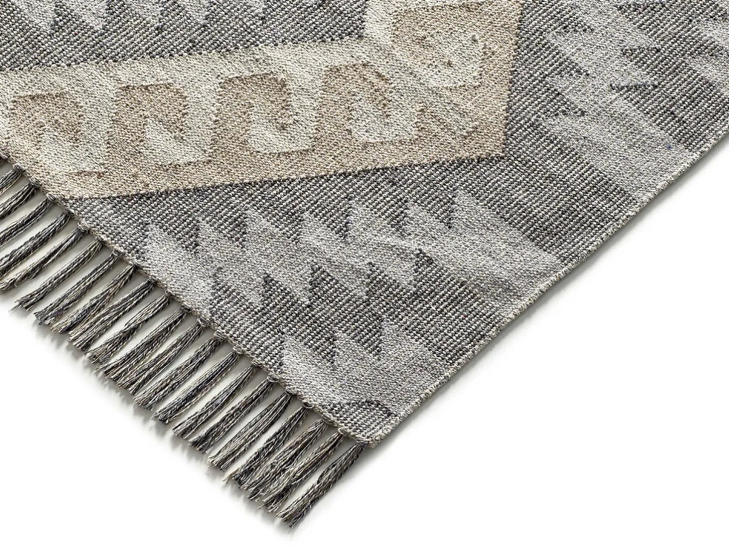 Clearance Alfombra interior - étnico - - 120 x 170 cm - CHANDIA Gris