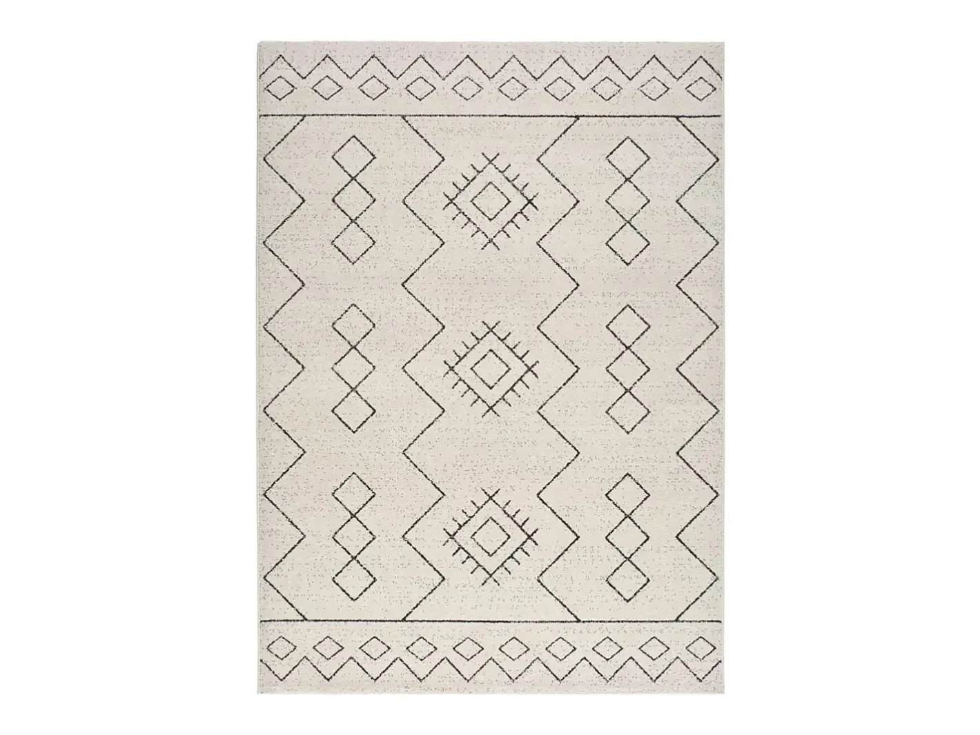 Alfombra De Salón-Alfombra interior - étnico - - 80 x 150 cm - MALIKA Blanco
