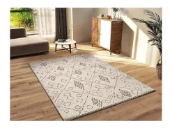 Alfombra interior - étnico - / marrón - 200 x 285 cm - CERES Crema Best