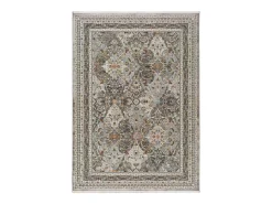 Alfombra interior - vintage - multicolor - 160 x 230 cm - KERMAN Gris / Beige Outlet