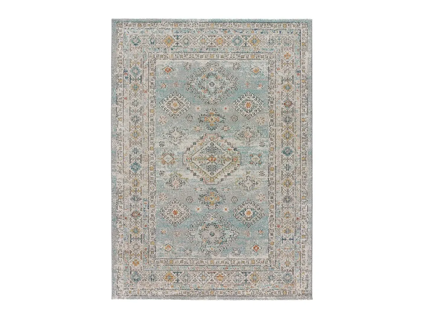 Alfombra De Salón-Alfombra interior - vintage - - 80 x 150 cm - PARMA Azul