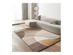 Alfombra interior - abstracto - - 80 x 150 cm - BADET Terracota / Beige Sale