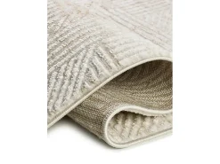 Best Alfombra interior - geométrico con relieve - beige / caldera - 134 x 200 cm - KEOPS Beige / Cobrizo
