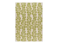 Alfombra interior - moderno - verde - 160 x 230 cm - FLASHY Verde / Blanco Outlet