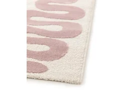 Alfombra De Salón-Alfombra interior - moderno - rosa - 160 x 230 cm - FLASHY Rosa / Blanco