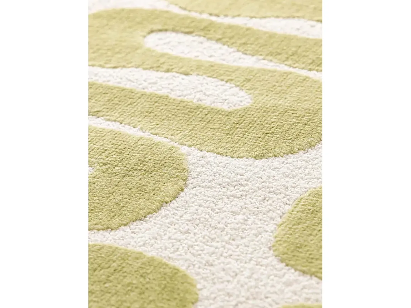 Alfombra interior - moderno - verde - 120 x 170 cm - FLASHY Verde / Blanco Sale