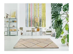 Sale Alfombra interior - étnico - blanco - 190 x 280 cm - KASBAH Blanco / Multicolor
