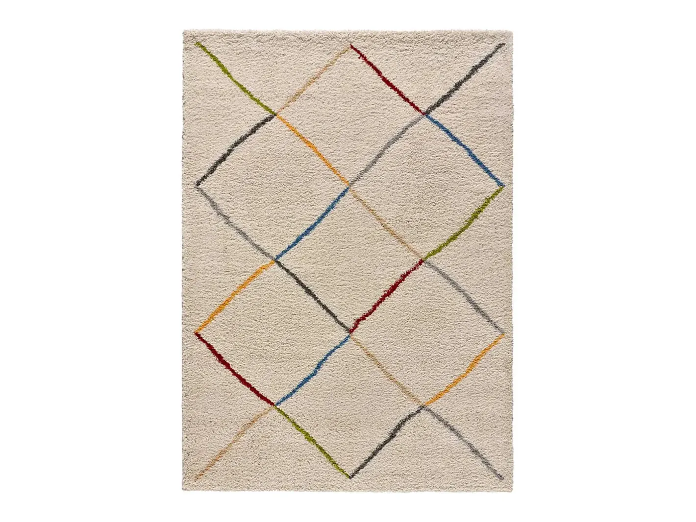 Sale Alfombra interior - étnico - blanco - 190 x 280 cm - KASBAH Blanco / Multicolor