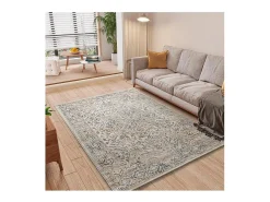 Discount Alfombra interior - vintage con relieve - multicolor - 77 x 150 cm - KEOPS Beige / Multicolor