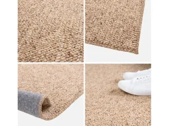 Hot Sweeek Alfombra interior borreguito caramel efecto chiné Camel