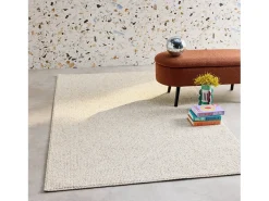 Sweeek Alfombra interior borreguito efecto jaspeado Crema New
