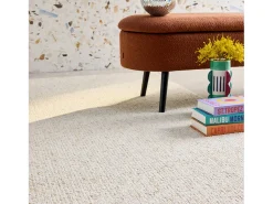 Online Sweeek Alfombra interior borreguito efecto jaspeado Crema
