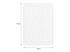 Outlet Sweeek Alfombra interior con motivo étnico bereber, y crema Beige