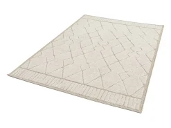 Outlet Sweeek Alfombra interior con motivo étnico bereber, y crema Beige