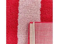 Discount Sweeek Alfombra interior con rayas rojas y rosas Rojo / Rosa