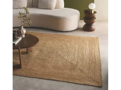 Sweeek Alfombra interior de yute natural natural Color natural claro New