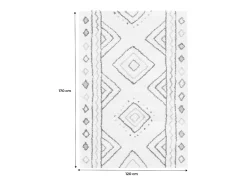 Online Sweeek Alfombra interior diseño bereber Multicolor