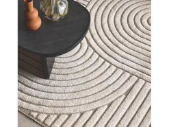Sweeek Alfombra De Salón-Alfombra interior motivo étnico arcos y crema Beige