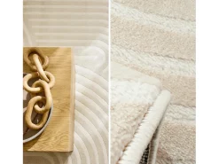 Sweeek Alfombra interior motivo arcos Crema Hot