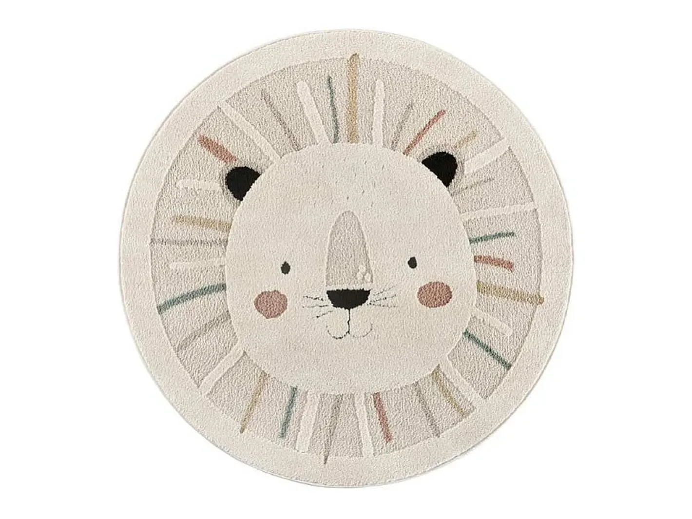 Online Alfombra interior redonda - infantil león - - diam.120 cm - CLOWN Multicolor