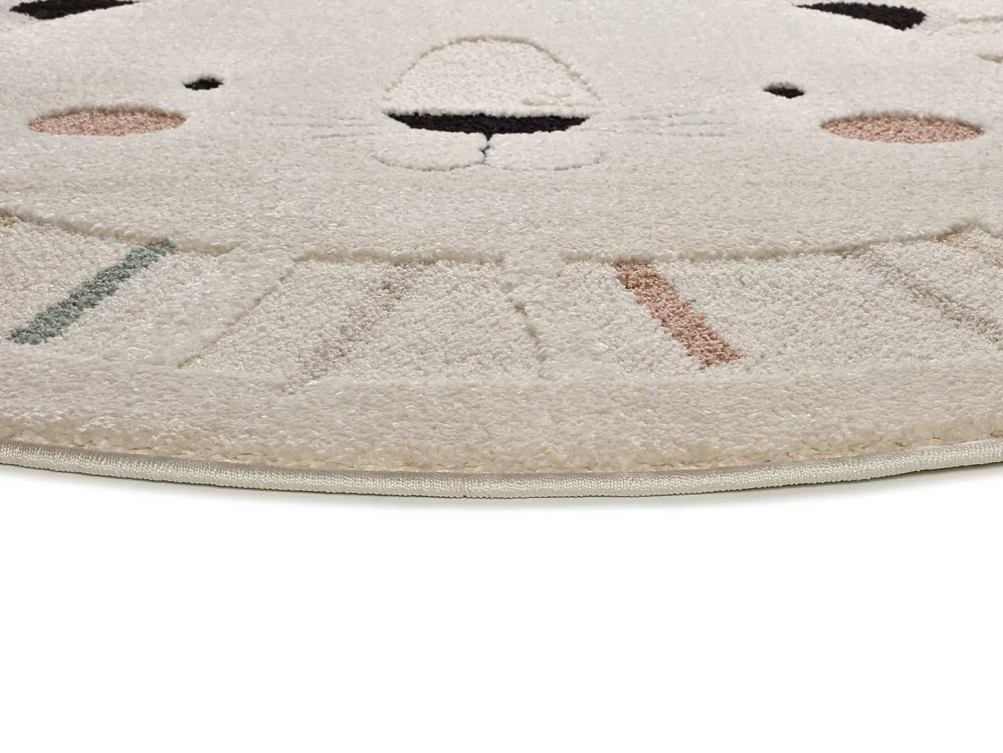 Online Alfombra interior redonda - infantil león - - diam.120 cm - CLOWN Multicolor