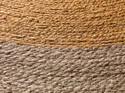 Alfombra De Salón|Alfombra Redonda-Alfombra interior redonda - naturel - mostaza - diam.120 cm - MAHON Amarillo